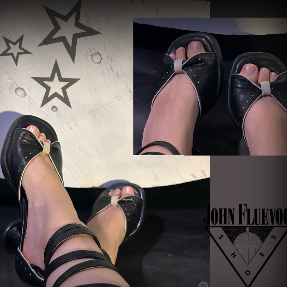 John Fluevog Black Bow Heels - Picture 13 of 13